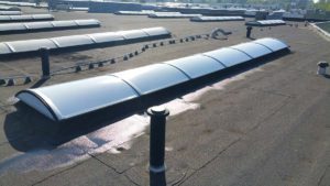 Dakkoepelfolie aanzicht dak