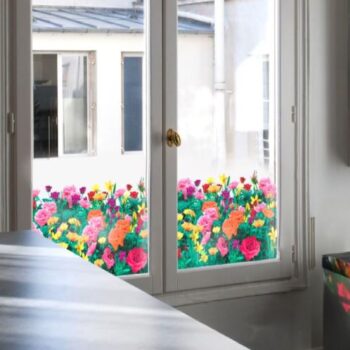 Raamfolie design decor DD 031 Roos - folie bloem