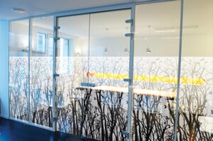 Raamfolie design decor DD 026 Bos - folie bomen