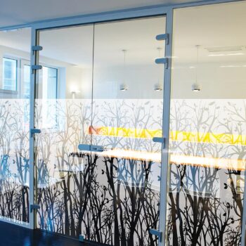 Raamfolie design decor DD 026 Bos - folie bomen