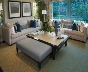 Raamfolie design decor DD 035 Blauw -glas in lood