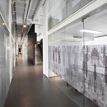 Raamfolie design decor DD 052 Stad - folie gebouwen