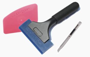 raamfolie montage gereedschap